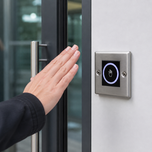 Exit Switch |Touch| Size:86x86x20 | Stainless Steel- Door Access Control