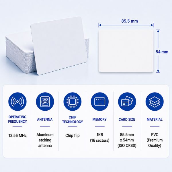 RFID Mifare 1KB HF Smart Cards