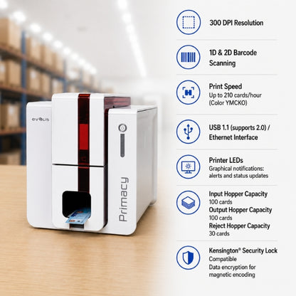 Evolis Primacy Duplex Expert Dual Sided Card Printer
