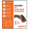 Honeywell Impact IHS 320x|2D Wired Handheld Barcode Scanner