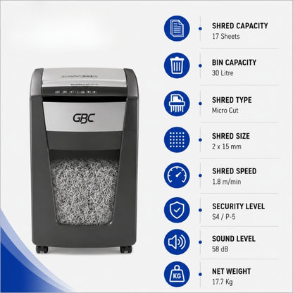 GBC M515 ShredMaster Micro Cut Small Office Paper Shredder