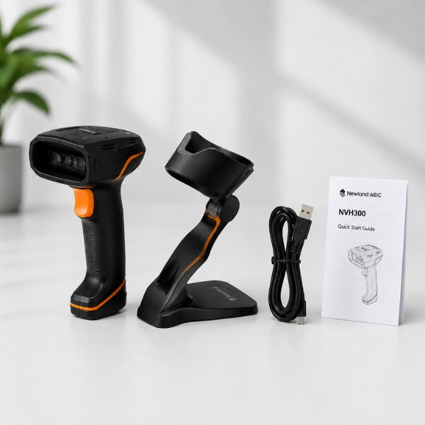NVH300 Barcode Scanner | 1D/2D or DPM Barcodes |USB