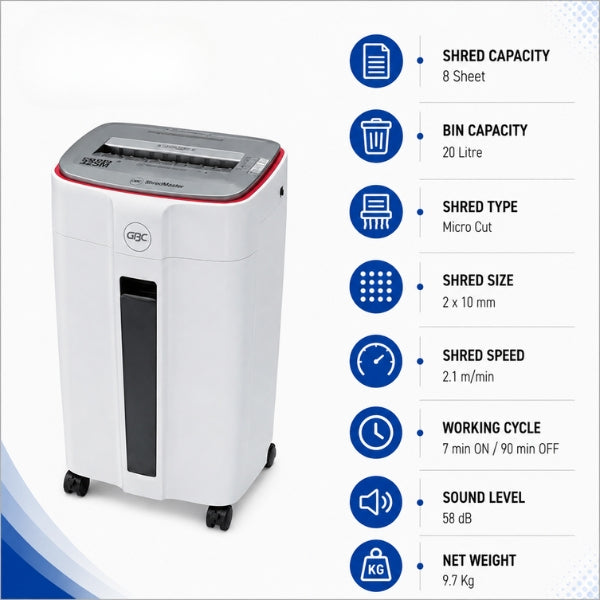 GBC 22SM Shredmaster Micro Cut Paper Shredder
