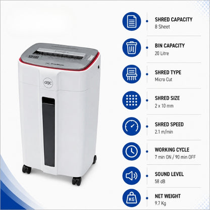GBC 22SM Shredmaster Micro Cut Paper Shredder