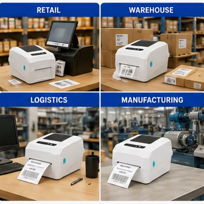SRK-2406T Thermal Transfer & Direct Label Printer