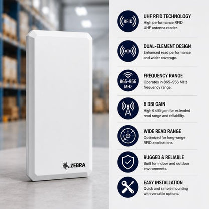 Zebra AN440 Dual-Element RFID UHF Antenna Reader