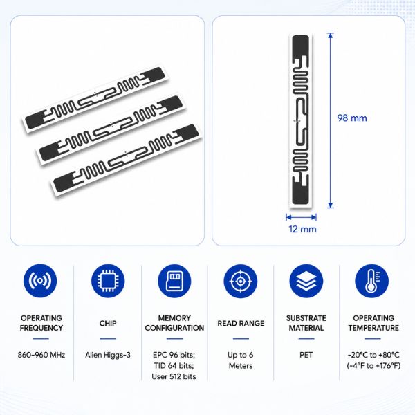 RFID UHF Solar Inlay Tags 