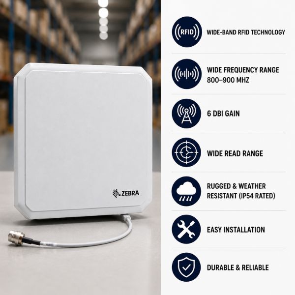 Zebra AN480 Wide-Band RFID UHF Antenna Reader