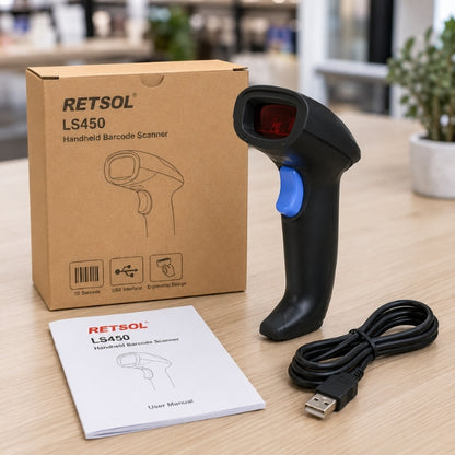 LS450 Handheld Laser Interface Barcode Scanner 