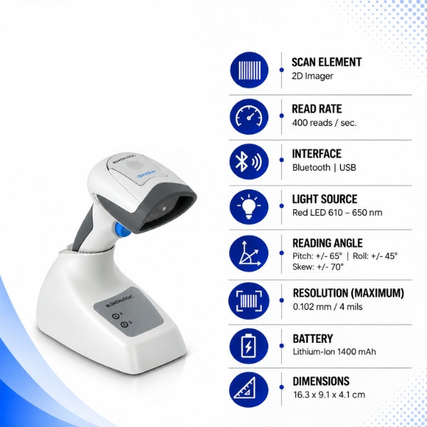 Datalogic QBT2131 BT 2D Wireless Scanner 