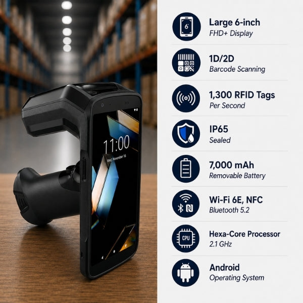 Zebra TC22R Integrated Handheld RFID Reader