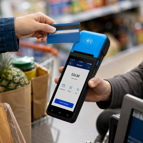 Android POS | 5.99" Display | Unisoc CPU | 3GB+16GB Storage | Android 13 | 2" Printer | NFC
