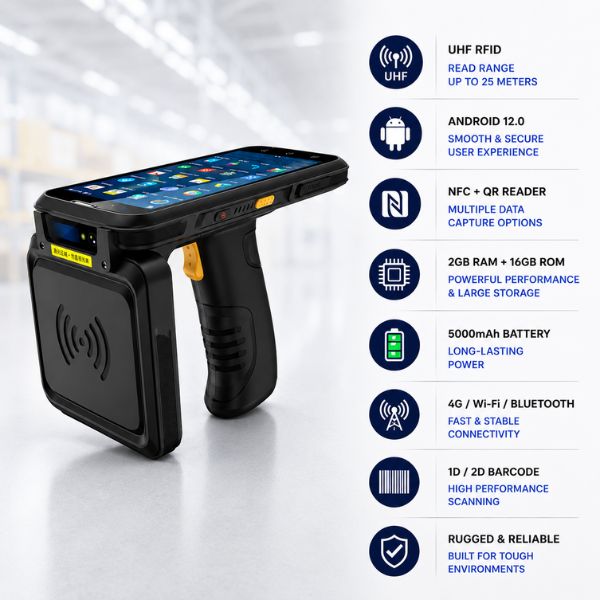 SRK-CRU25 RFID UHF Handheld Reader