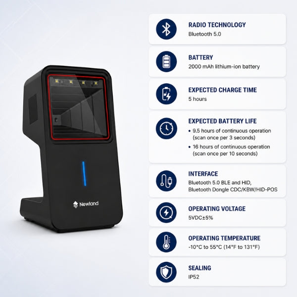 Newland FR42-BT Desktop Scanner 