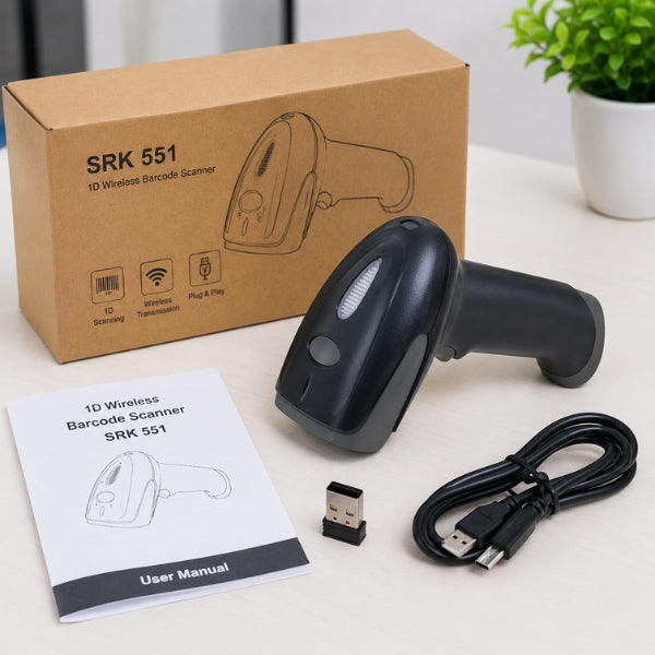 SRK 551 1D Wireless Barcode Scanner