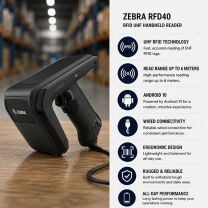 Zebra RFD40 RFID UHF Handheld Reader- Standard