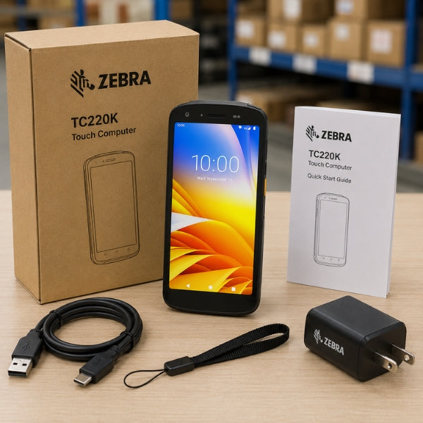 Zebra TC220K 1D/2D Wireless Barcode Scanner | Wi-Fi, cellular, Bluetooth, NFC