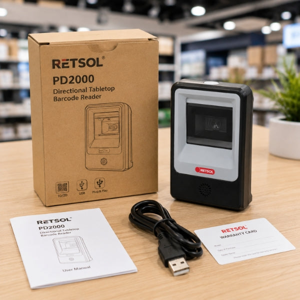 Retsol PD2000 Directional Tabletop Barcode Reader