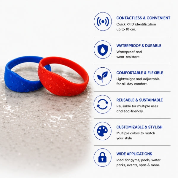 RFID HF Silicone Wristband Tags |