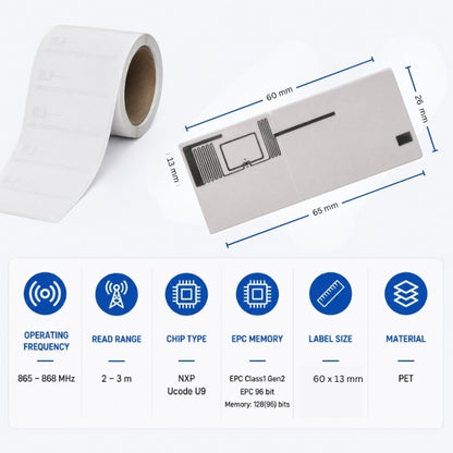RFID UHF Jewellery Soft Label Tags 