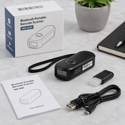 Bluetooth Portable Barcode Scanner |SRK-M40 1d| USB