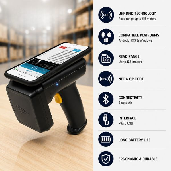TSL 1128 Bluetooth UHF RFID Handheld Reader