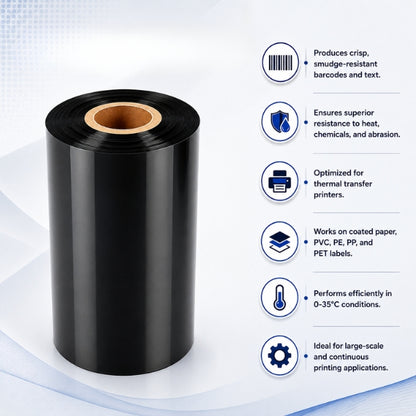Wax Resin Ribbon | 105mm x 300mtr | Thermal Transfer