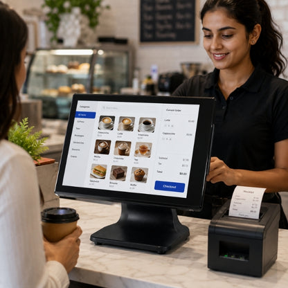 SRK WD-J4152 Windows POS . 15.6"Touch Screen CPU with Thermal Receipt Printer