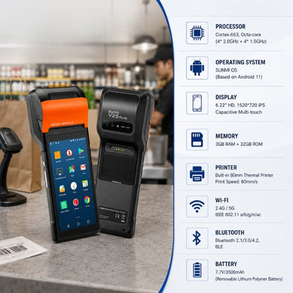 SUNMI V2S PLUS SMART Mobile Terminal 