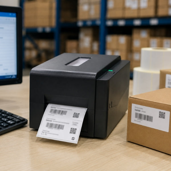 TVS LP46 Plus Thermal Transfer & Direct Label Printer 