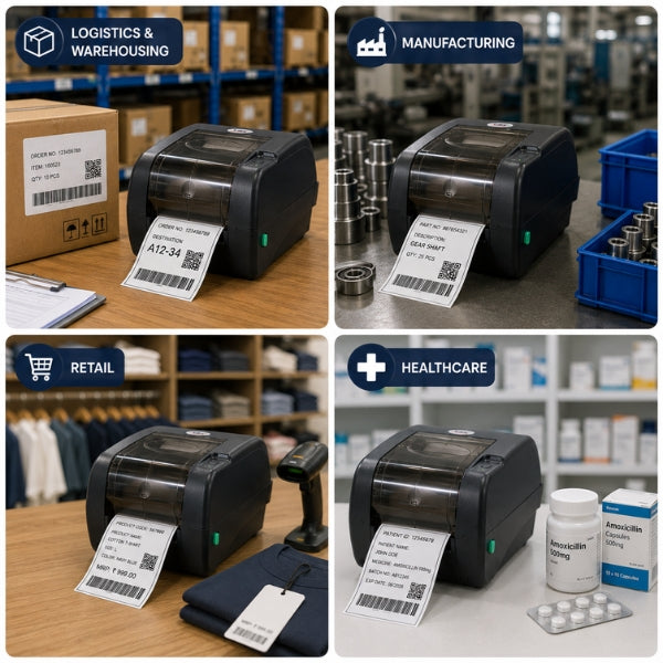 TSC TTP 345 Thermal Transfer Label Printer