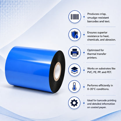 Resin Ribbon | 110MM X 300MTR | Thermal Transfer Ribbons