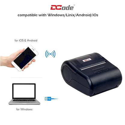 Dcode DC 2M Mobile Printer | 2inch | USB + Bluetooth