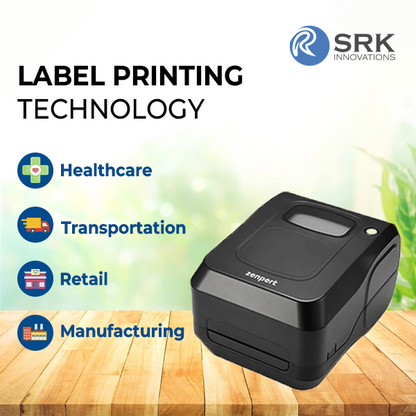 Zenpert 4T530 Thermal Transfer & Direct Label Printer | 4 inch | 300 dpi | USB | 2 year warranty