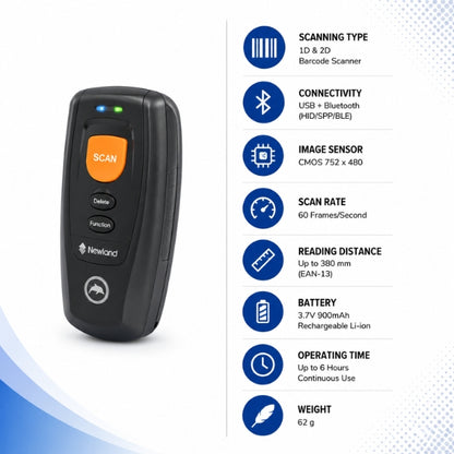 Piranha Handheld 1D and 2D Barcode Scanners BS80