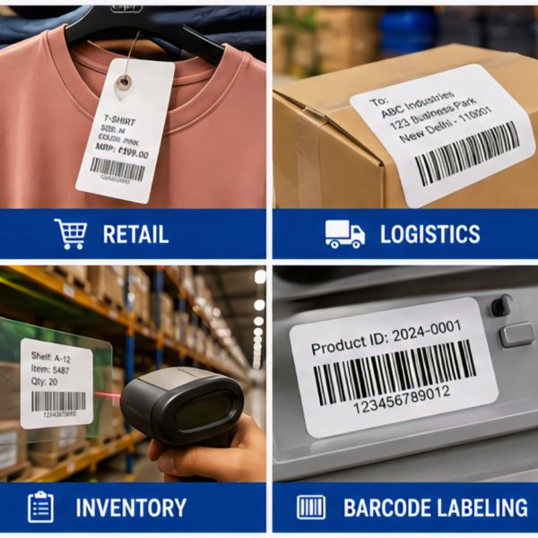 SRK-E58 Thermal Barcode Label Sticker Mobile  Printer