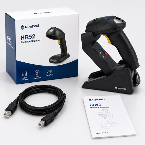 Newland HR52 Barcode Scanner | 1D and 2D Bonito Corded |USB