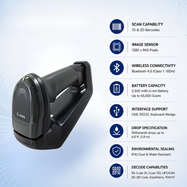 Zebra DS8178 1D/2D  Wireless Barcode Scanner |