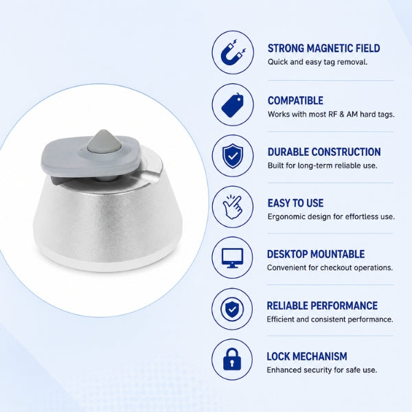 RF & AM Tag Magnetic Detacher