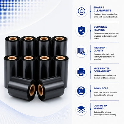 Thermal Transfer Barcode Labels Ribbon