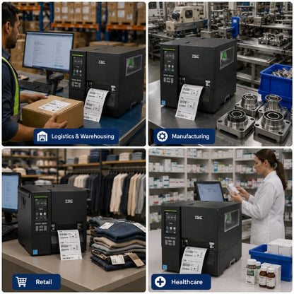 TSC-MH641T Metal Industrial Barcode Label Printer 