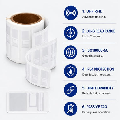 RFID UHF Fold Metal Label Tag 