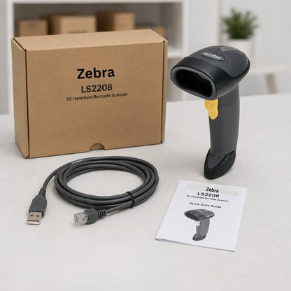 Zebra LS2208 1D Handheld Barcode Scanner