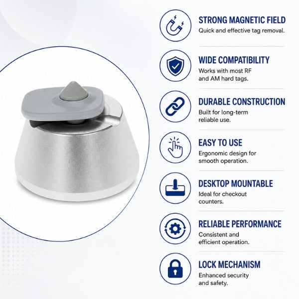RF & AM Tag Magnetic Detacher