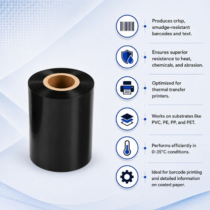 Resin Ribbon | 55MM X 500MTR | Thermal Transfer Ribbons