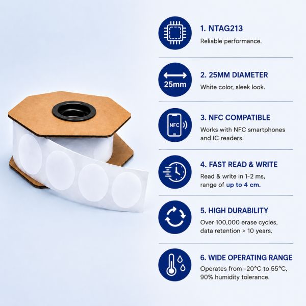 RFID NFC Ntag 213 Label Sticker Tag 
