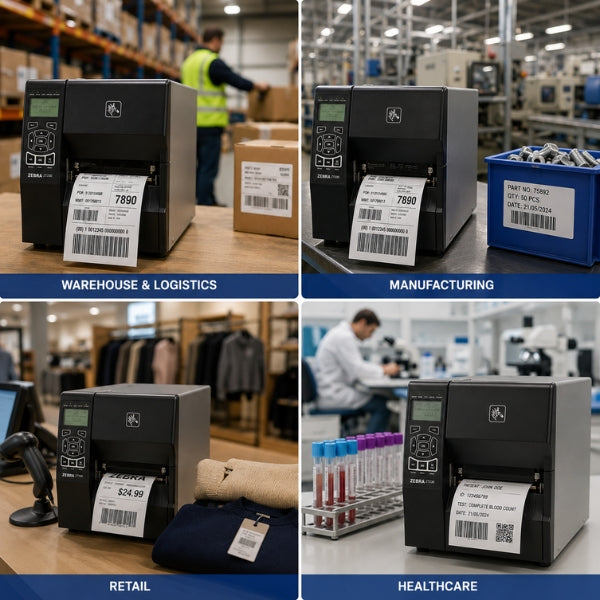 Zebra ZT230 Industrial Thermal Transfer Tabletop Label Printer