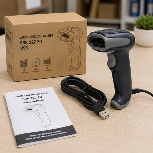 SRK 222–2D Wired Barcode Scanne