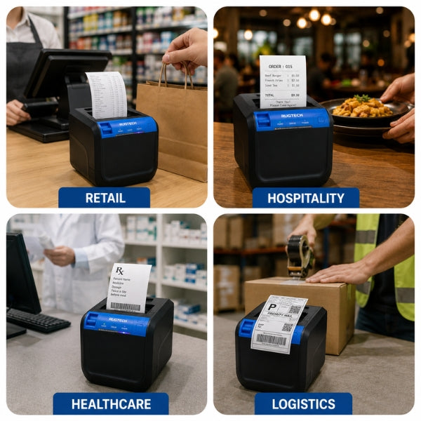 Rugtech RP80 V1 3 inch Label Receipt Printer