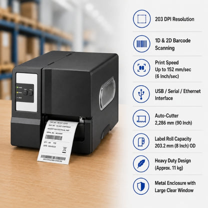TSC ME-240 Barcode Printer with LCD